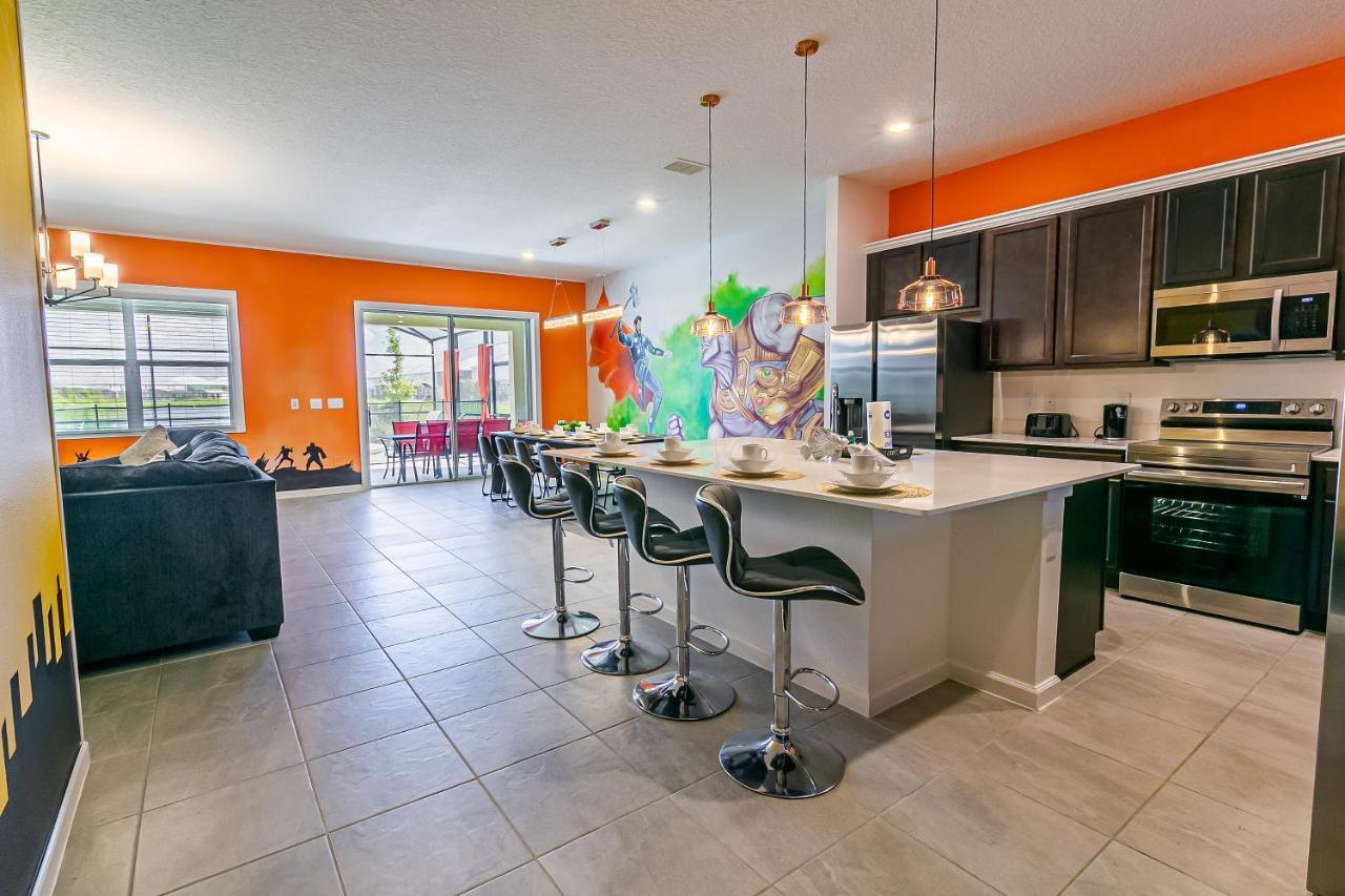 Luxury 12 Bedrooms Pool House 10 Min To Disney4630 基西米 外观 照片