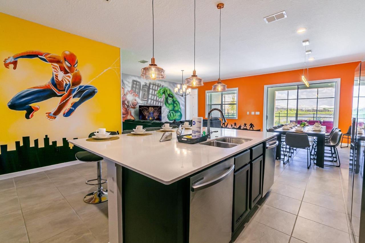 Luxury 12 Bedrooms Pool House 10 Min To Disney4630 基西米 外观 照片