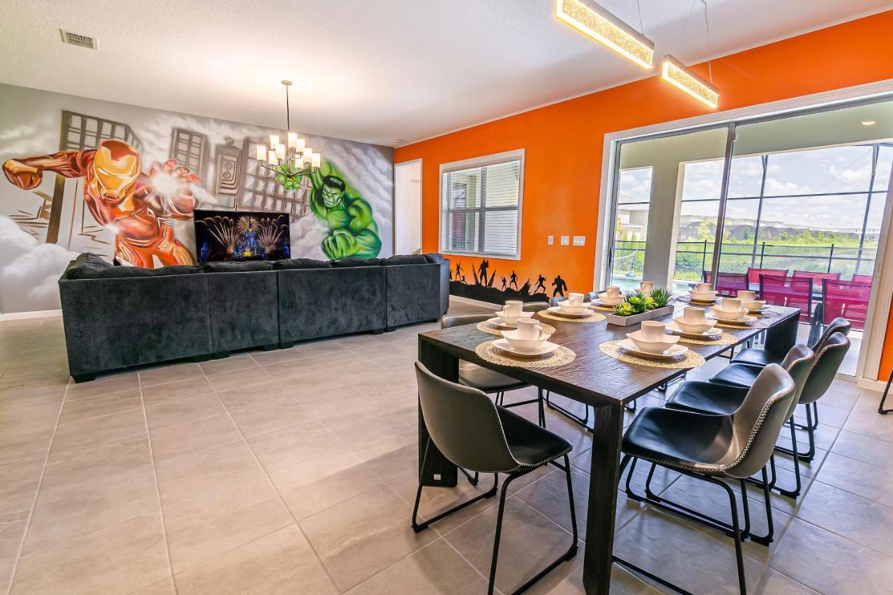 Luxury 12 Bedrooms Pool House 10 Min To Disney4630 基西米 外观 照片